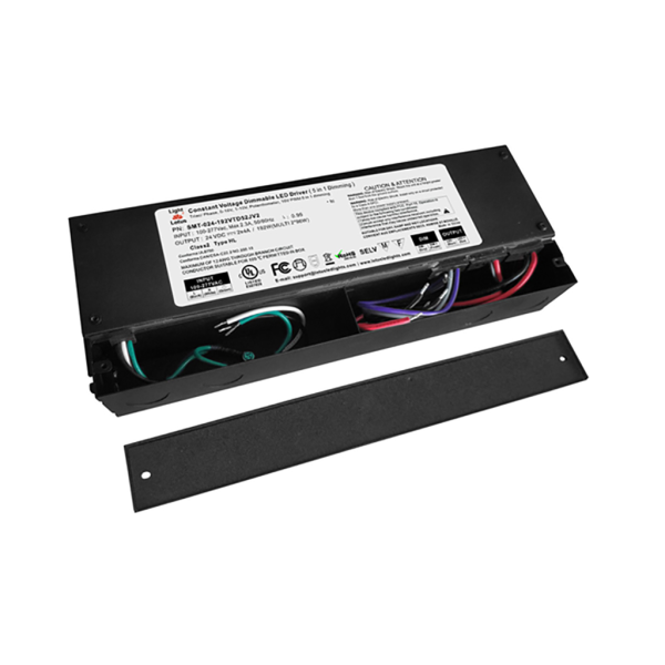 Lotus SMT-024-192VTD52JV2 – 24V DC Driver – 192 Watt Capacity – 120V / 0-10V Dimmable, 5 in 1