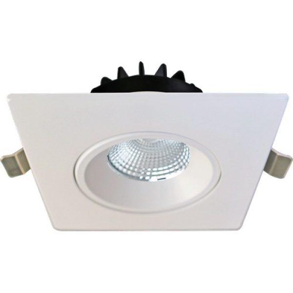 Lotus AD-LED-4-S12W-LREY-SQ – 4″ Square Venus Adjustable Recessed Gimbal LED – 12W – 120V