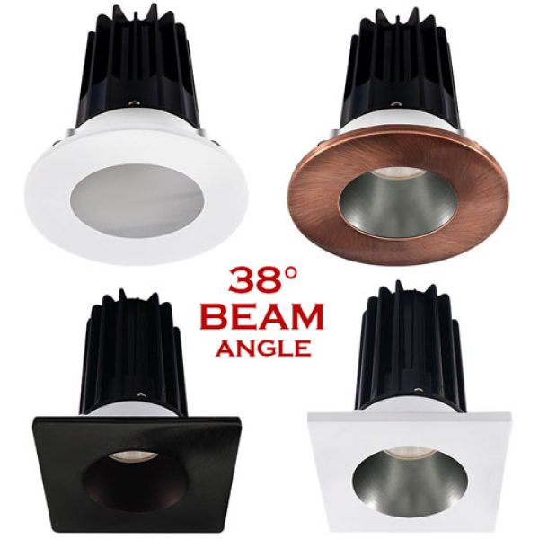 Lotus LED-2-S15W-2700K-38D – 15 Watt 2″ LED Recessed Downlight – 38° – 2700K – 120V
