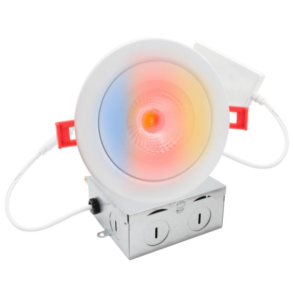 Lotus ADS4FGSTRGBCW – 4″ Round Smart RGB & Tunable Floating Gimbal LED