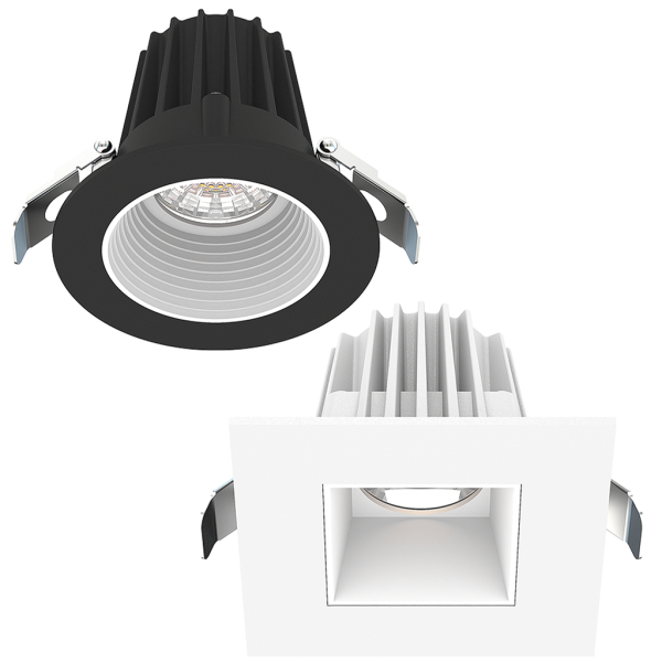 Lotus JXL-COB02-5CCT – 9 Watt 2″ Round & Square Economy Regressed LED Downlight – 5CCT – 120V