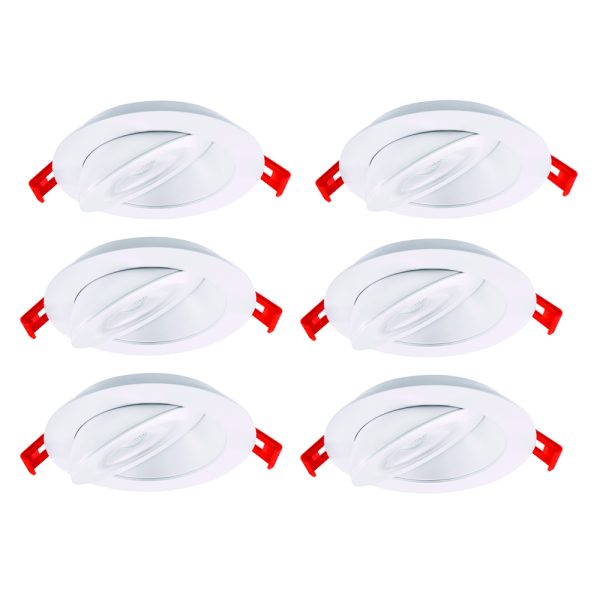 Lotus LED-4-S9W-5CCT-EFG-WH-6P – 4″ Round Floating Gimbal LED 9W 5CCT – 120V – 6 PACK