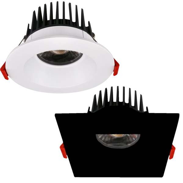 Lotus AD-LED-4-S15W – 15 Watt 4″ Round & Square Recessed High Output LED Downlight – Dimmable – 120V
