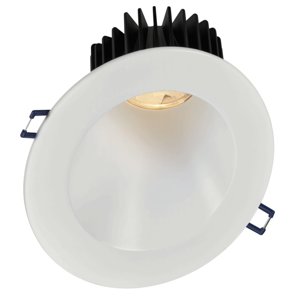 Lotus LD4R-HO-5R-SL30-WH – HIGH OUTPUT 18 Watt  5″ Round 30° Sloped Regressed LED Downlight